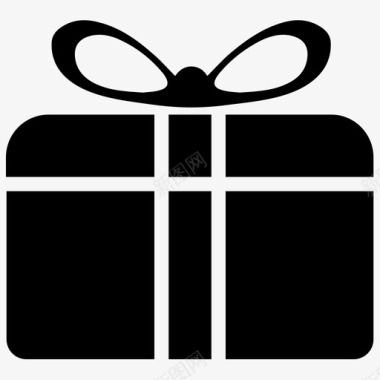 礼品盒子包装图标图标