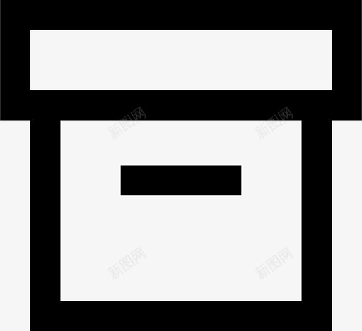 盒子档案物品图标svg_新图网 https://ixintu.com 储藏室 文件 档案 物品 盒子 纸板