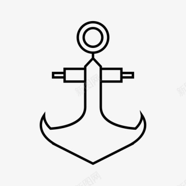 锚钩海军图标图标