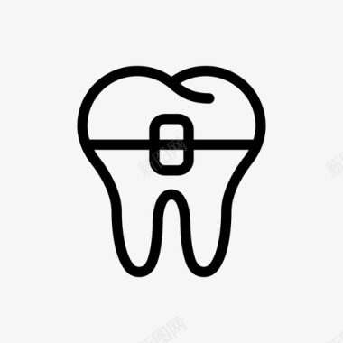 牙齿牙套牙医图标图标
