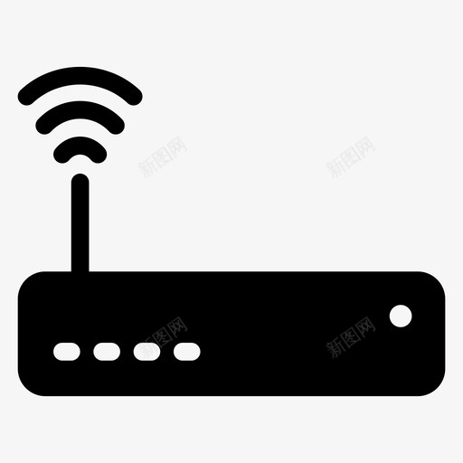 wifi路由器设备保护图标svg_新图网 https://ixintu.com wifi路由器 保护 信号 安全标志图标第一卷 设备