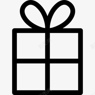 礼品奖金礼盒图标图标