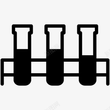 试管化学科学实验图标图标