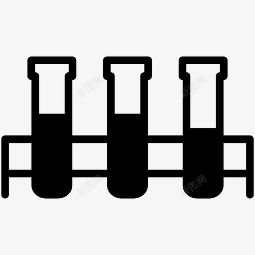 试管化学科学实验图标svg_新图网 https://ixintu.com 化学 科学实验 科学实验室 科学工具 试管