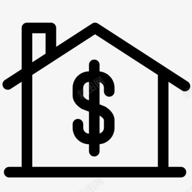 再融资之家金融房屋图标图标