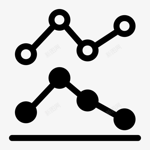 图表分析线条图图标svg_新图网 https://ixintu.com 分析 图表 线条图