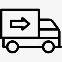 商用标志送货车货车商用车图标高清图片