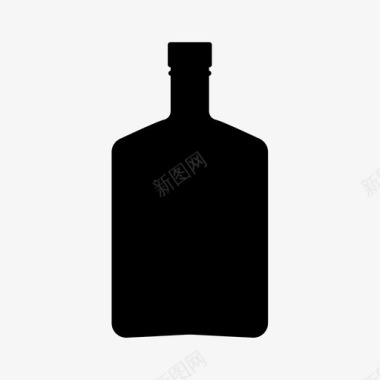 瓶威士忌瓶装威士忌酒图标图标