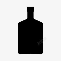 威士忌酒瓶瓶威士忌瓶装威士忌酒图标高清图片