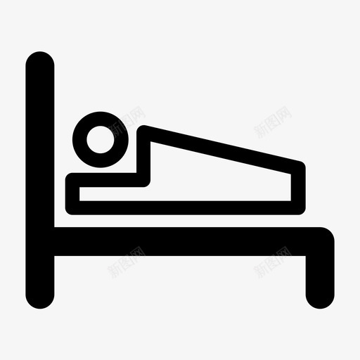 床睡眠天气1图标svg_新图网 https://ixintu.com 天气1 床 睡眠