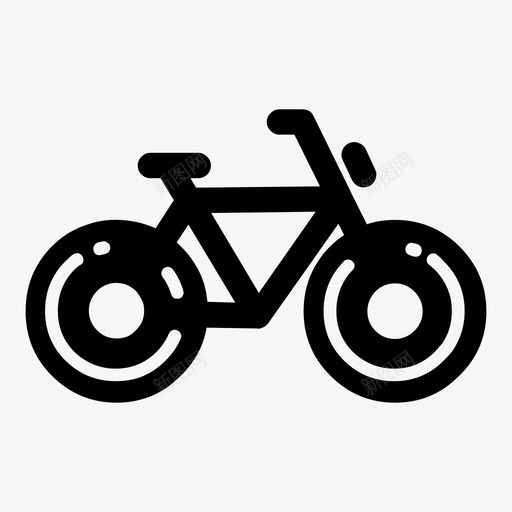 自行车生态健康图标svg_新图网 https://ixintu.com 健康 生态 自然生态扎实 自行车
