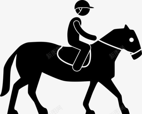 骑马人骑手图标图标