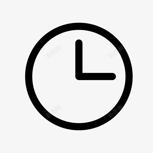 时钟时间图标基本svg_新图网 https://ixintu.com 图标基本 时钟 时间