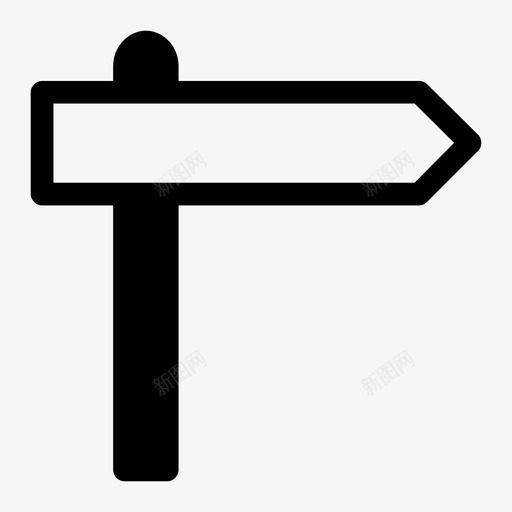 路标十字路口方向图标svg_新图网 https://ixintu.com 十字路口 导航 方向 路标 路线