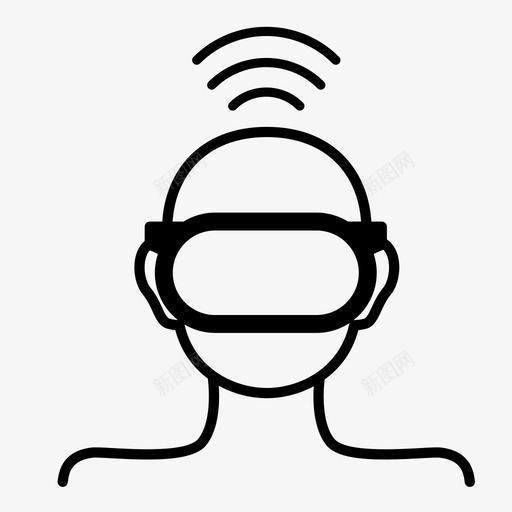 虚拟现实护目镜3dar图标svg_新图网 https://ixintu.com 3d ar 技术 未来 虚拟现实 虚拟现实护目镜