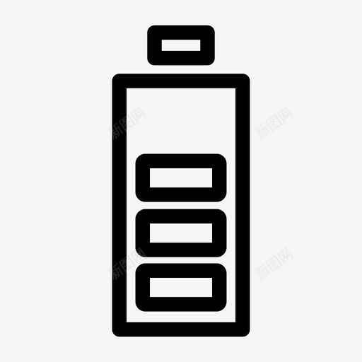 电池电池寿命充电图标svg_新图网 https://ixintu.com 充电 功率水平 电池 电池寿命 能量水平
