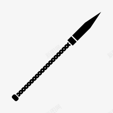 长矛战斗中世纪图标图标