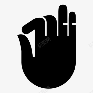三个手指拖动应用程序多媒体图标图标