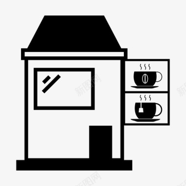 咖啡厅餐厅咖啡和茶图标图标