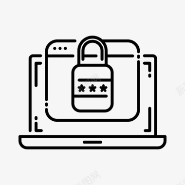 网站安全加密保护图标图标