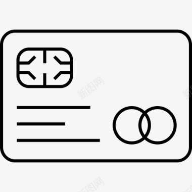 信用卡芯片支付图标图标