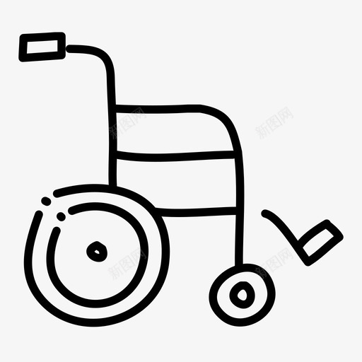 轮椅健康医院图标svg_新图网 https://ixintu.com pt 健康 医疗 医院 轮椅