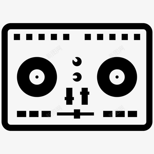 dj控制台乐队乐器图标svg_新图网 https://ixintu.com dj控制台 乐器 乐队 混音器 音乐