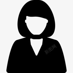 女性用户管理人管理象形图图标图标