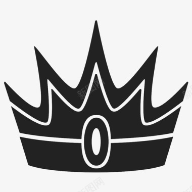 皇冠皇室形状图标图标