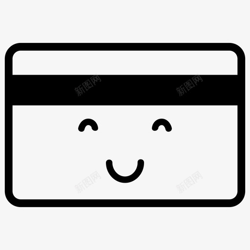 微笑信用卡可用借记卡图标svg_新图网 https://ixintu.com 借记卡 可用 微笑信用卡 支付 表情符号