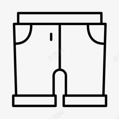 短裤货物衣服图标图标
