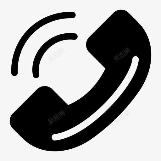 电话手机声音图标svg_新图网 https://ixintu.com 声音 手机 扬声器 电话
