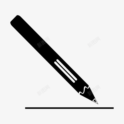 铅笔学校写作图标svg_新图网 https://ixintu.com 写作 学校 铅笔