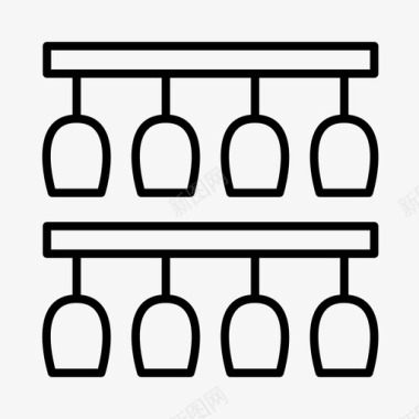 酒杯酒酒吧图标图标