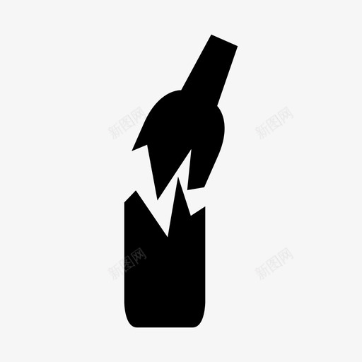碎瓶饮料碎玻璃图标svg_新图网 https://ixintu.com 破碎的酒瓶 碎玻璃 碎瓶 碎酒瓶 葡萄酒 饮料