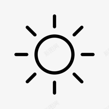 太阳光线天气1图标图标