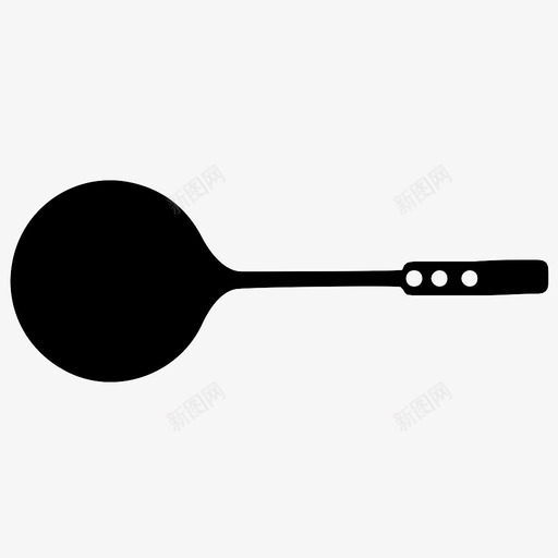 开槽勺食物厨房用具图标svg_新图网 https://ixintu.com 厨房用具 工具 开槽勺 食物