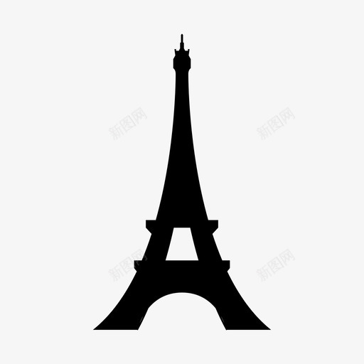 埃菲尔铁塔法国纪念碑图标svg_新图网 https://ixintu.com 埃菲尔铁塔 巴黎 旅游 法国 纪念碑