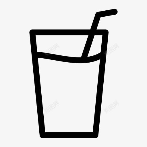 饮料可乐玻璃杯图标svg_新图网 https://ixintu.com 冰沙 可乐 玻璃杯 饮料