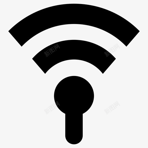 信号wifi无线图标svg_新图网 https://ixintu.com wifi 信号 无线