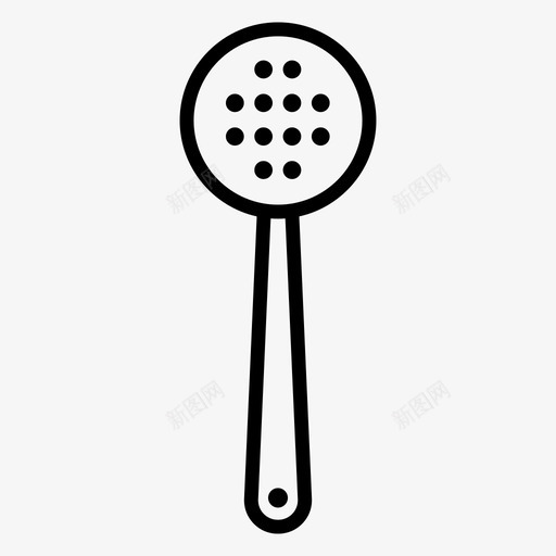 开槽勺烹饪厨房图标svg_新图网 https://ixintu.com 厨房 厨房工具 工具 开槽勺 烹饪