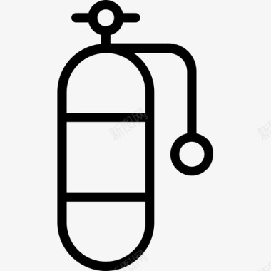 氧气罐压缩空气氧气瓶图标图标