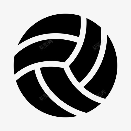 排球网打球图标svg_新图网 https://ixintu.com 团队 打球 排球 网 运动