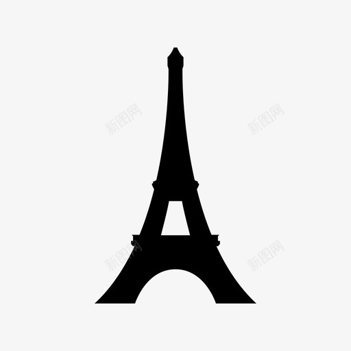 埃菲尔铁塔法国纪念碑图标svg_新图网 https://ixintu.com 埃菲尔铁塔 巴黎 旅游 法国 纪念碑