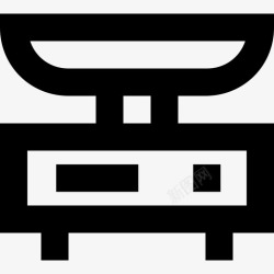 平台秤体重秤厨房秤测量图标高清图片