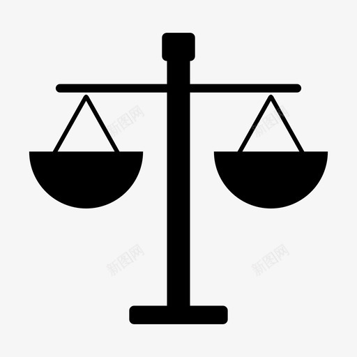体重秤平等公正图标svg_新图网 https://ixintu.com 体重秤 公正 平等 法律