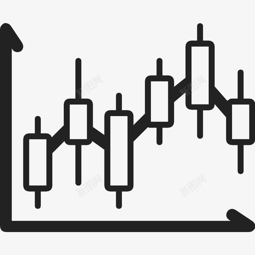 图表分析烛台图图标svg_新图网 https://ixintu.com 分析 图表 烛台图 货币 金融