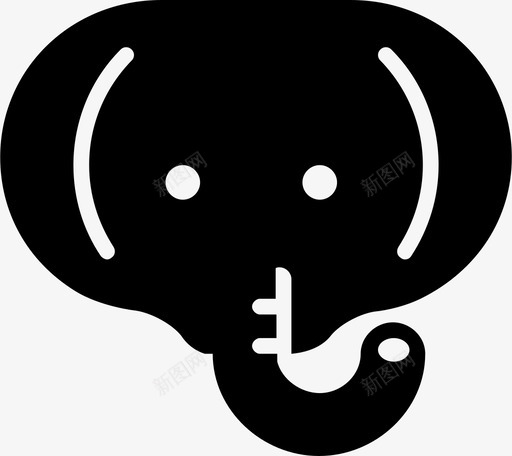 大象动物动物园图标svg_新图网 https://ixintu.com 动物 动物园 大象