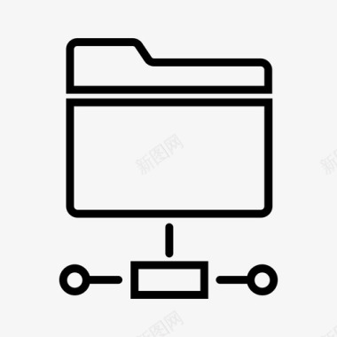 共享文件夹网络共享驱动器图标图标