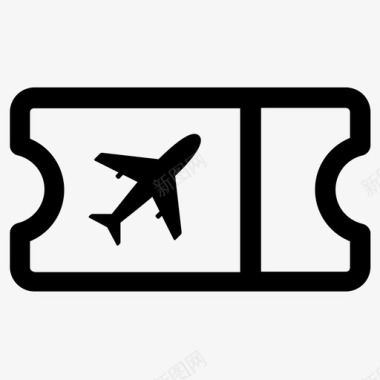 飞机票旅行旅行票图标图标